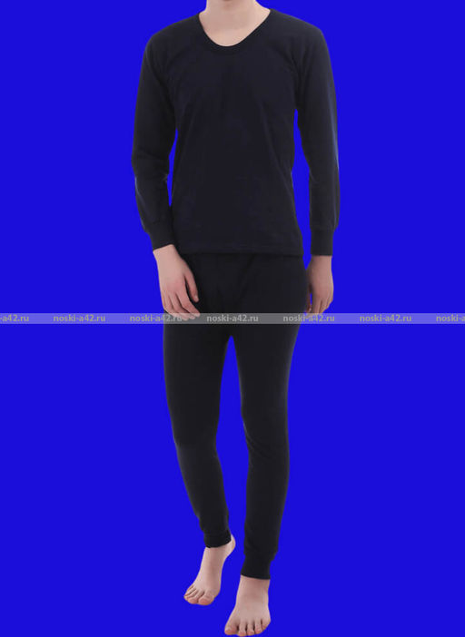 Цена за 1 шт. 1 комплект - Термобелье мужское с начесом Узбекистан цвет ТЕМНО-СИНИЙ