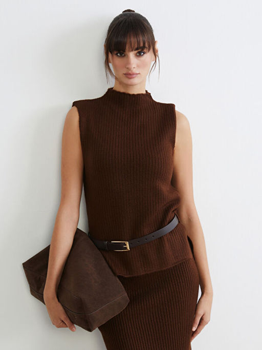 Bisiklet Yaka Kad?n Triko Atlet