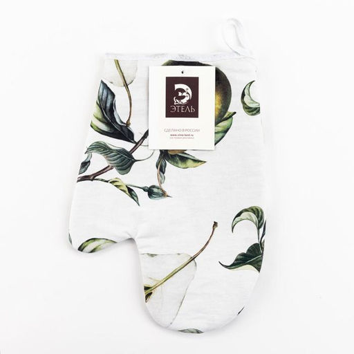 Варежка-прихватка Этель Груши 20х27см,100% хлопок, ватин 250г/м2 (двухсторонняя)  фото 5