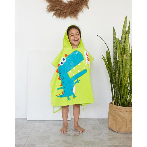 Полотенце-пончо детское махровое Крошка Я Дино 60*120см, 100% хлопок  фото 6