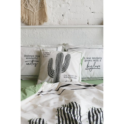 Постельное бельё Этель 1.5 сп Кактус 143х215 см,150х214 см, 50х70+3 - 2 шт  фото 13