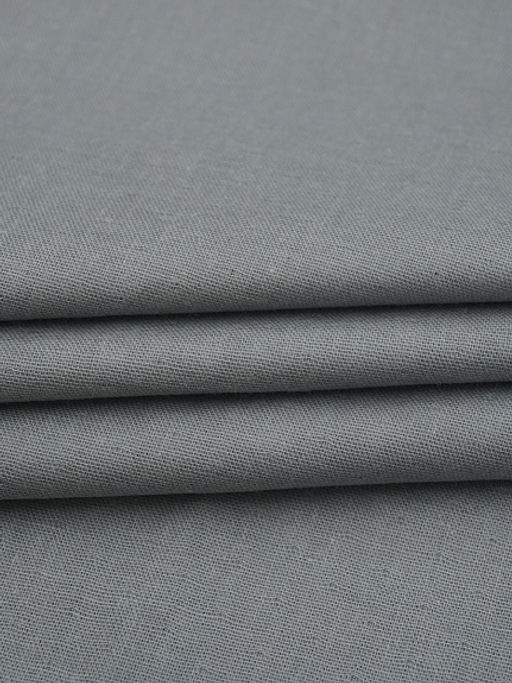 Муслин Премиум двухслойный гладкий цв.Серый, ш.2.5м, хлопок-100%, 120гр/м.кв - Купава фото 2