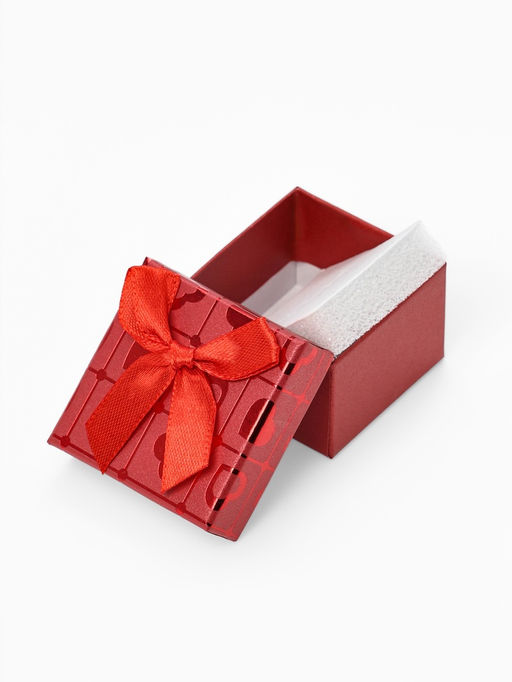 Набор коробочек подарочных 6 шт. под серьги/кольцо «Сердца», 5×5, цвет МИКС (9901789)