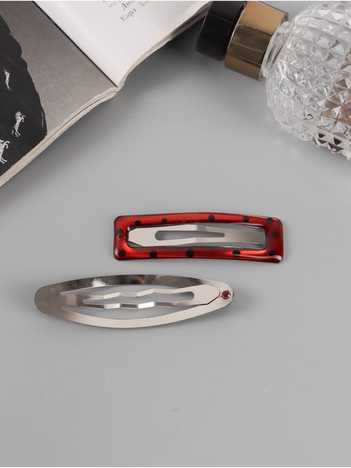 Цена за 2 шт. Невидимки для волос «Фрида», набор 4 шт., 8 и 7 см, коричневые