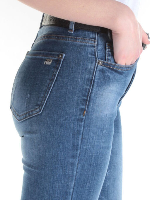 D369 BLUE Джинсы зауженные женские DIOVES