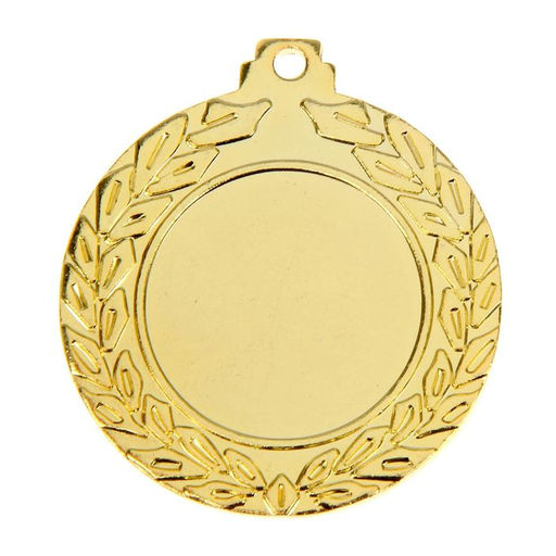 Медаль под нанесение золото 037, d=4.5 см, без ленты