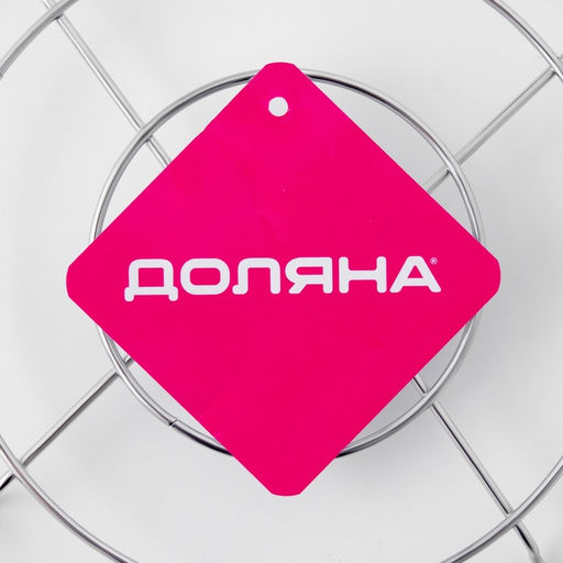 Подставка под горячее на ножках «Круг», 17.5×17.5×1.5 см, хромированная