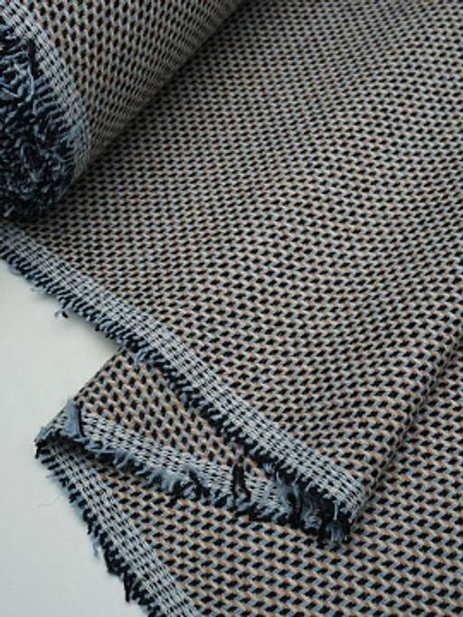 Шерсть пальтово-костюмная Твид цв.Серый/черный/песочный, ш.1.5м, шерсть-50%, п/э-50%, 380гр/м.кв - Купава фото 9