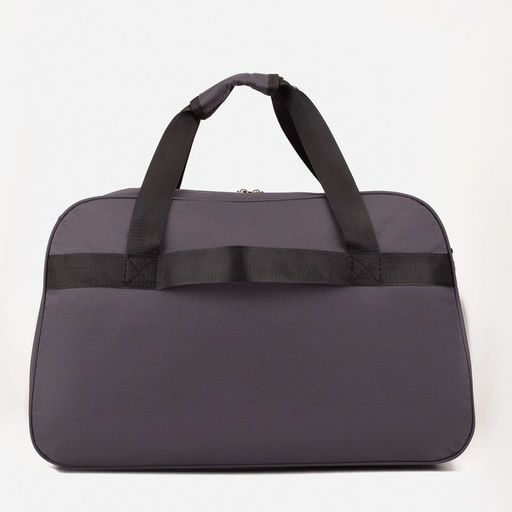 Сумка дорожная на молнии, 2 наружных кармана, держатель для чемодана, длинный ремень, цвет серый - Simaland фото 3