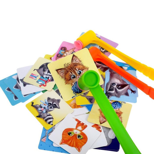 Настольная игра на реакцию и внимание Весёлые молоточки, котики-енотики - Лас играс kids фото 2