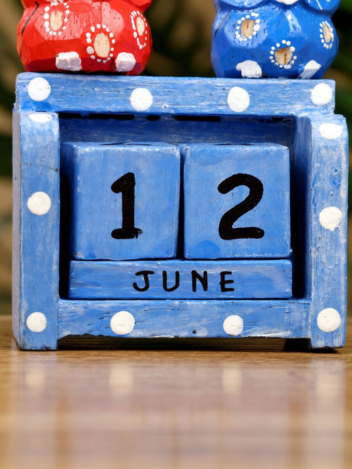 Календарь настольный Пара совят, 849.5 см, дерево, синий, красный - Simaland фото 6