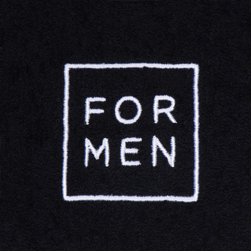 Полотенце махровое Этель For men, 35?505 см, хлопок 100%, чёрное