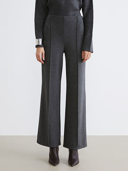 Beli Lastikli Geni? Pa?a Kad?n Triko Pantolon