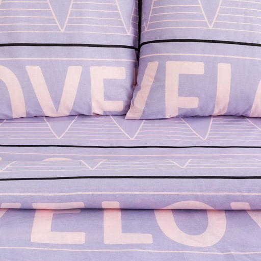 Постельное бельё Этель 2 сп Violet love 175*215 см, 200*220 см, 70*70 см - 2 шт фото 15