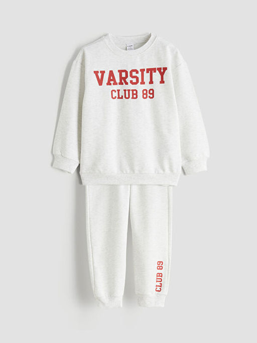 Bisiklet Yaka Erkek ?ocuk Sweatshirt ve E?ofman Alt