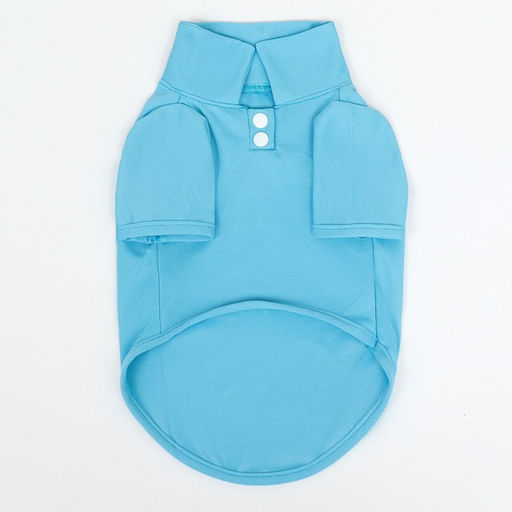 Футболка-поло для животных, XL (ДС 40, ОГ 50, ОШ 33 см), голубая - Simaland фото 6