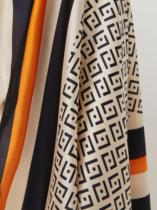 Большой, мягкий, тонкий и очень нежный двусторонний палантин с рисунком - Tantino фото 5