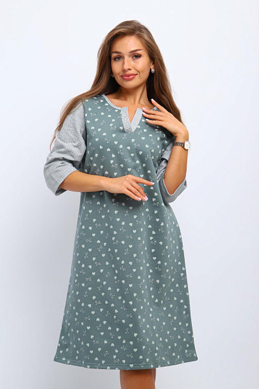 Сорочка теплая, футер с начесом (01060)