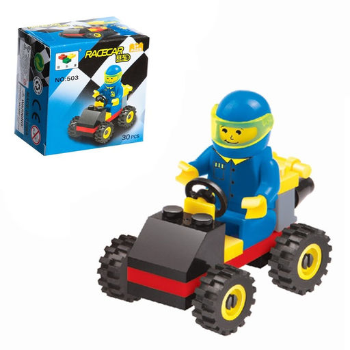 Цена за 2 шт. Конструктор гоночная машина Гонки, 30 деталей, 5+