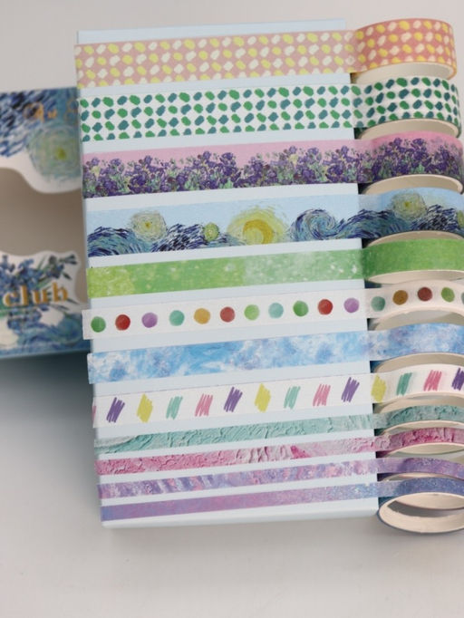 Набор декоративного скотча 20 шт. "Van Gogh" (1/1,5/2/3 см * 2 м)