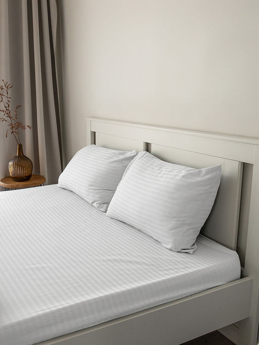 Наволочки сатин-страйп 50x70 (2шт) белый сатин - Denastia фото 6