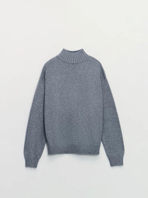 Свитер с высоким горлом с добавлением шерсти / Zarina