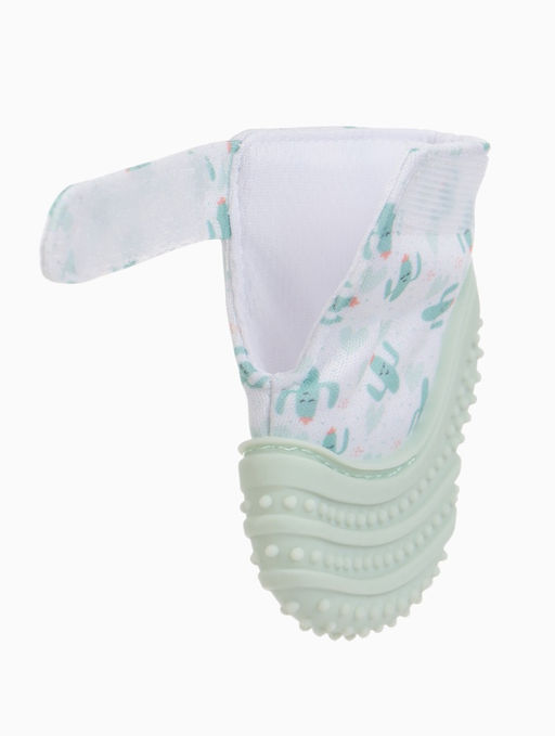 Прорезыватель на ручку для зубов «Кактусы», светло-зеленый