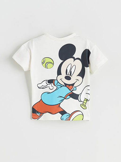Mickey Mouse Bask?l? Erkek Bebek Ti??rt