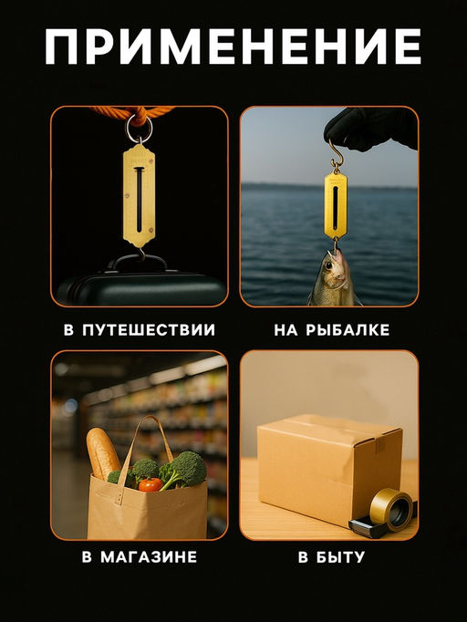 Безмен Luazon, механический, до 22 кг, цена деления 250 г, чёрный