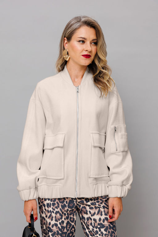 Бомбер KOKOdea 7.12.1 бежевый фото 4