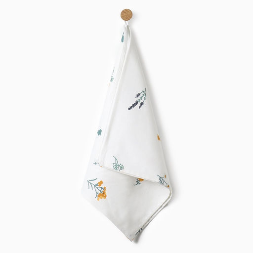 Полотенце Этель Полевые цветочки 40х70см, рогожка 176 г/м2, 100% хл  фото 3