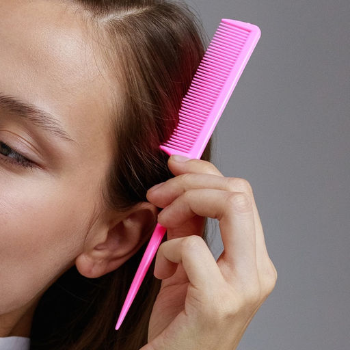 Цена за 20 шт. Расчёска с хвостиком, 21.5×2.5(±1) см, фасовка 20 шт., МИКС