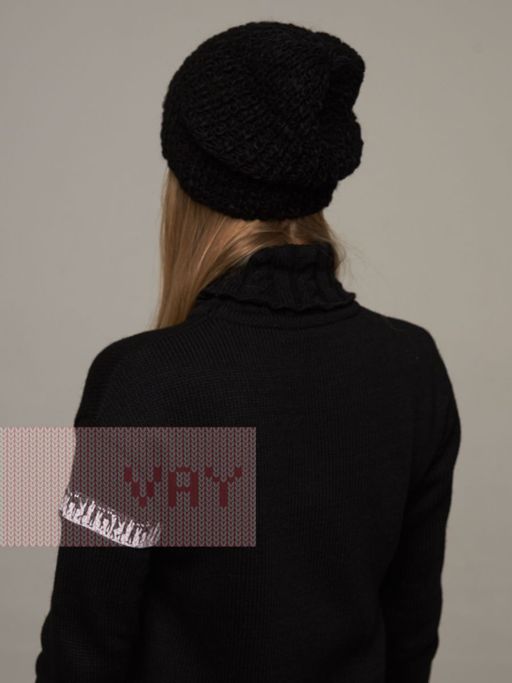 Шапка женская 202-8412. 08 черный