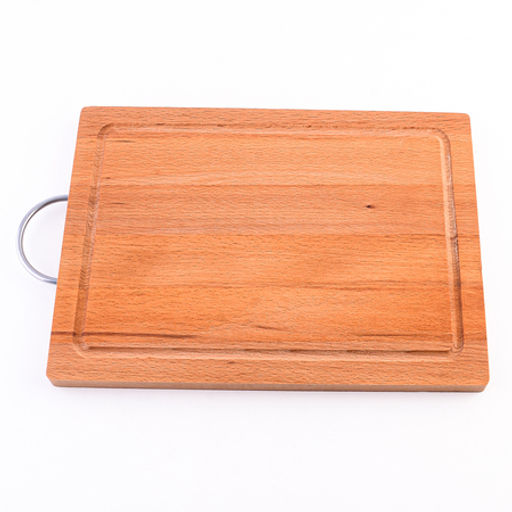 09-21 Доска разделочная с канавкой малая с мет/руч (х10) - Mayer&boch фото 2