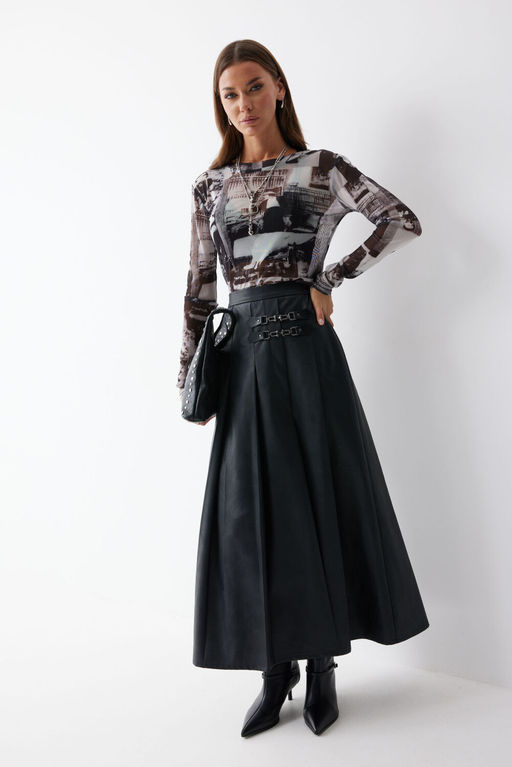 Юбка LYUSHe 4223 черный  фото 9