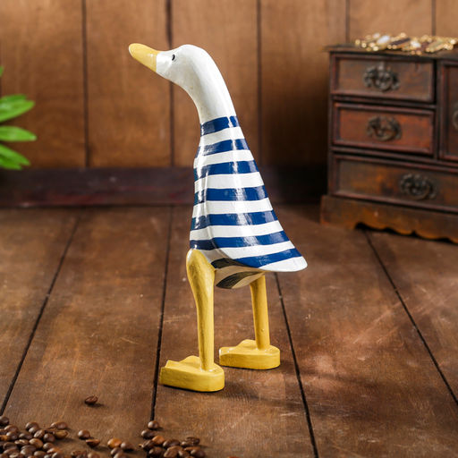 Сувенир «Утка морячок», 13×12×23 см, дерево