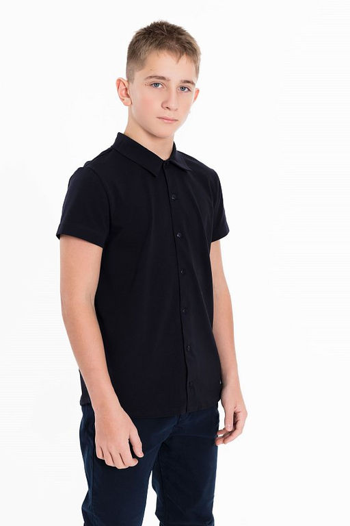 Рубашка для мальчика М224112а синий - Елена фото 3