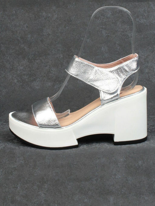 08-QL6989-1B WHITE Босоножки женские (натуральная кожа)