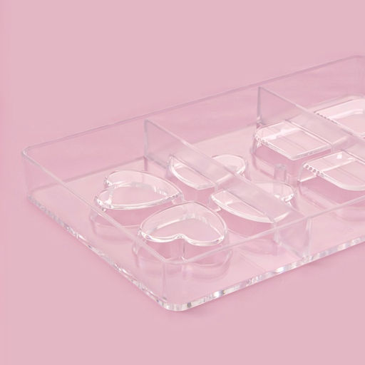 Форма для конфет и шоколада Мерси, 8 ячеек, 20?12?2.5 см, прозрачная