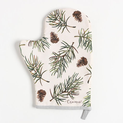 Варежка-прихватка Christmas tree 20х28см, саржа, 100% хлопок, ватин 250г/м2 - Этель фото 3