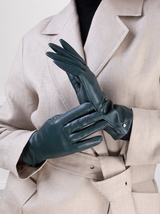 Перчатки женские ш+каш. IS01080 d.green - Eleganzza фото 12