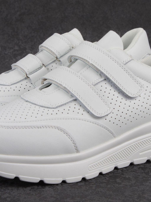 03-YH516-1 WHITE Кроссовки женские (натуральная кожа)