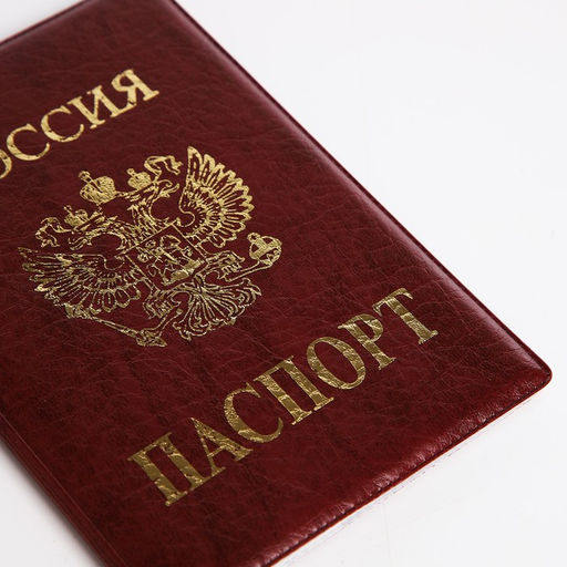 Цена за 2 шт. Обложка для паспорта, тиснение золотого цвета, искусственная кожа, бордовая