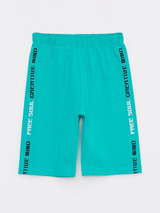 Beli Lastikli Bask?l? Pamuklu Erkek ?ocuk Pijama ?ort 2li - Waikiki фото 2