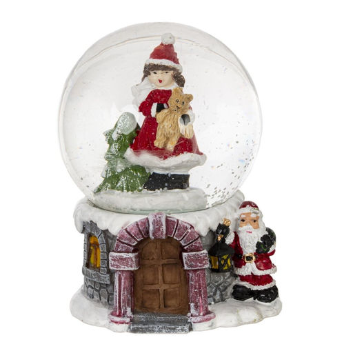 Фигурка декоративная "Дети" в стекл шаре, L5,5 W5,5 H6 см, 4в.