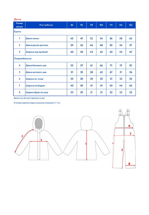 Костюм (куртка + брюки) д/дев. "Дотти"