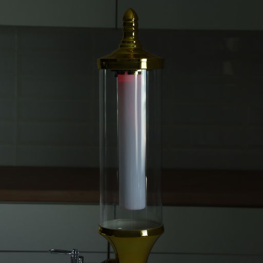 Башня пивная Петронас, 3 л, колба для льда, подсветка, 2 батарейки AG3, золотистая - Simaland фото 9