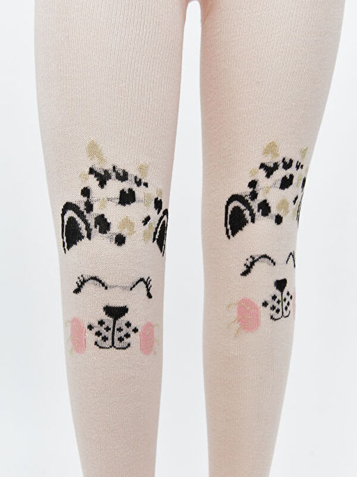 Desenli K?z ?ocuk K?lotlu ?orap 2li