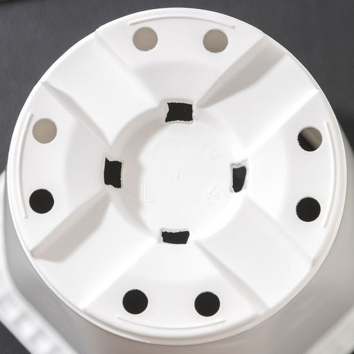 Цена за 2 шт. Горшок для цветов Роза, 2 л, d=14 см, пластик, белый - Simaland фото 4