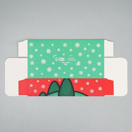 Цена за 5 шт. Коробка складная новогодняя «С Новым годом», 20×10×5 см